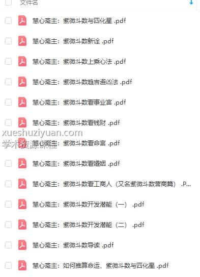 慧心斋主紫薇合集PDF13册 百度盘下载阿里云盘下载插图