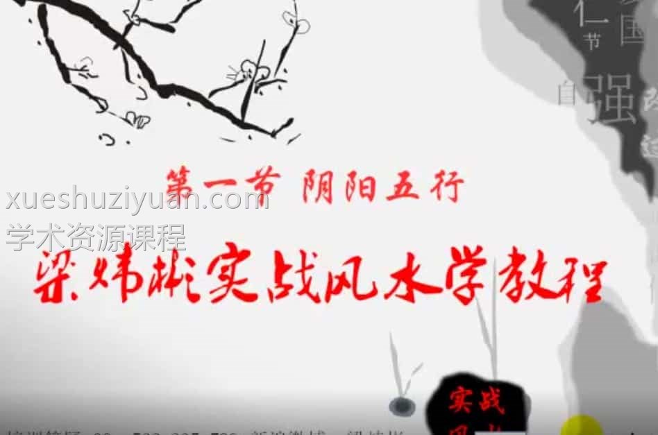 梁伟彬实战风水三期班30节视频教程百度盘阿里盘下载插图1