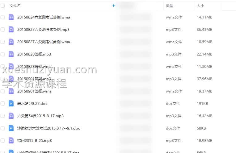 2015年沙漠绿洲六爻看考试录音18集+文档4份插图