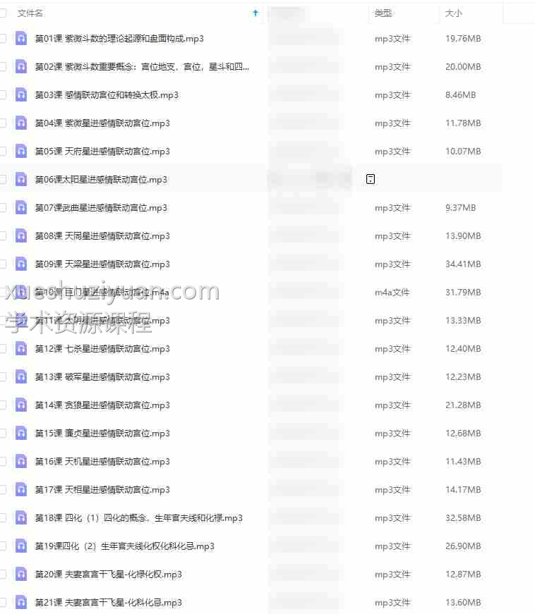 猪猪金水 紫微斗数情感专题 音频 26集插图