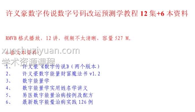 许义豪-数字传说12集+讲义+呱呱笔记+插图