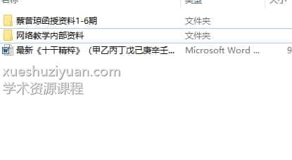 蔡昔琼八字资料大全+网络教学内部资源合集插图2