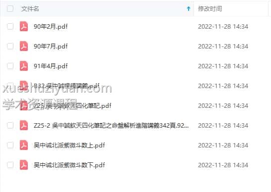 吴中诚北派紫微斗数8本pdf文档插图