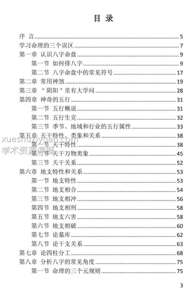 金玉章【八字入门】课程+讲义+录音插图1