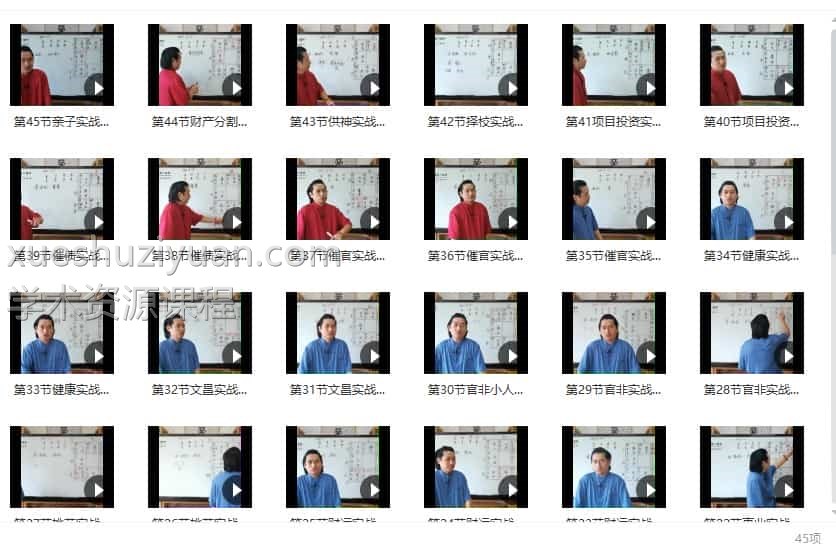 童坤元 奇门预测研修班45集高清视频插图