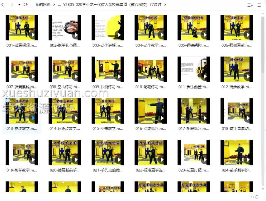 李小龙三代传人亲授截拳道（核心秘技）77课时高清视频插图3