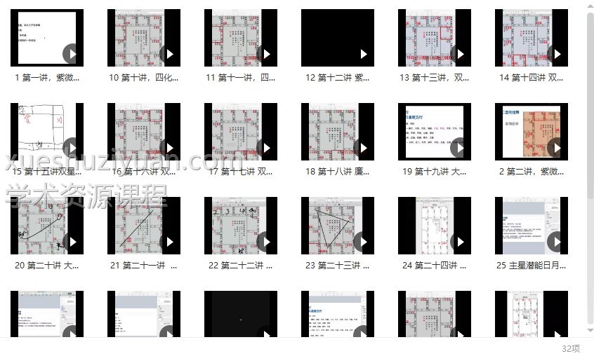 赋棋-紫薇斗数二期32集视频合集插图