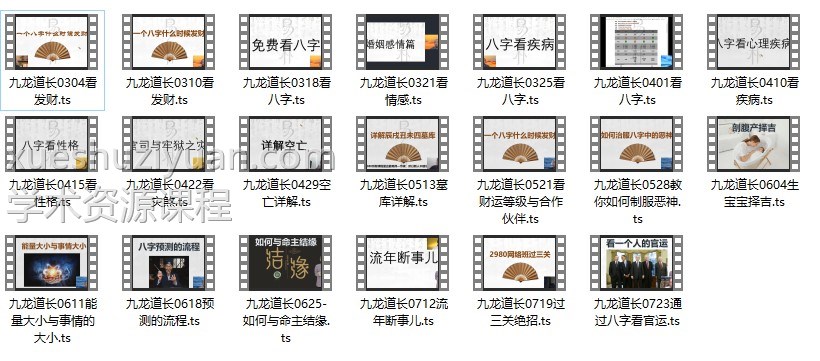 九龙道长最新进阶课20集视频60小时插图1